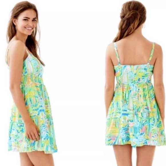 LILLY PULITZER Christine Sea Salt and Sun
Colorful Smocked Sun Dress - Picture 2 of 5